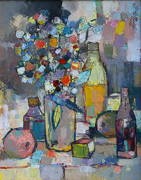 104. Чаша с цветя