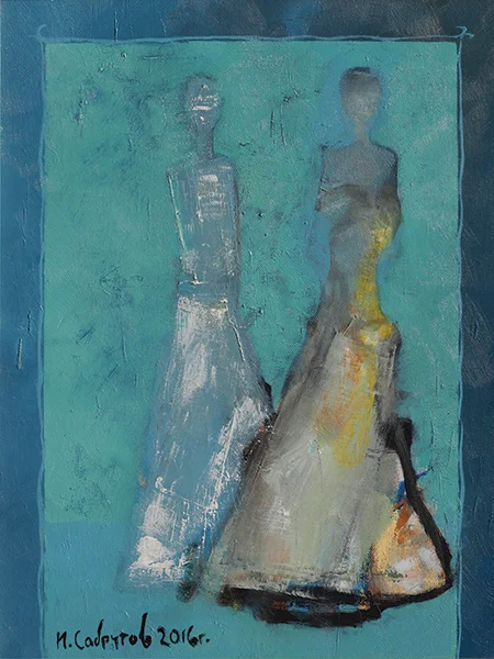 44. Дами в синьо