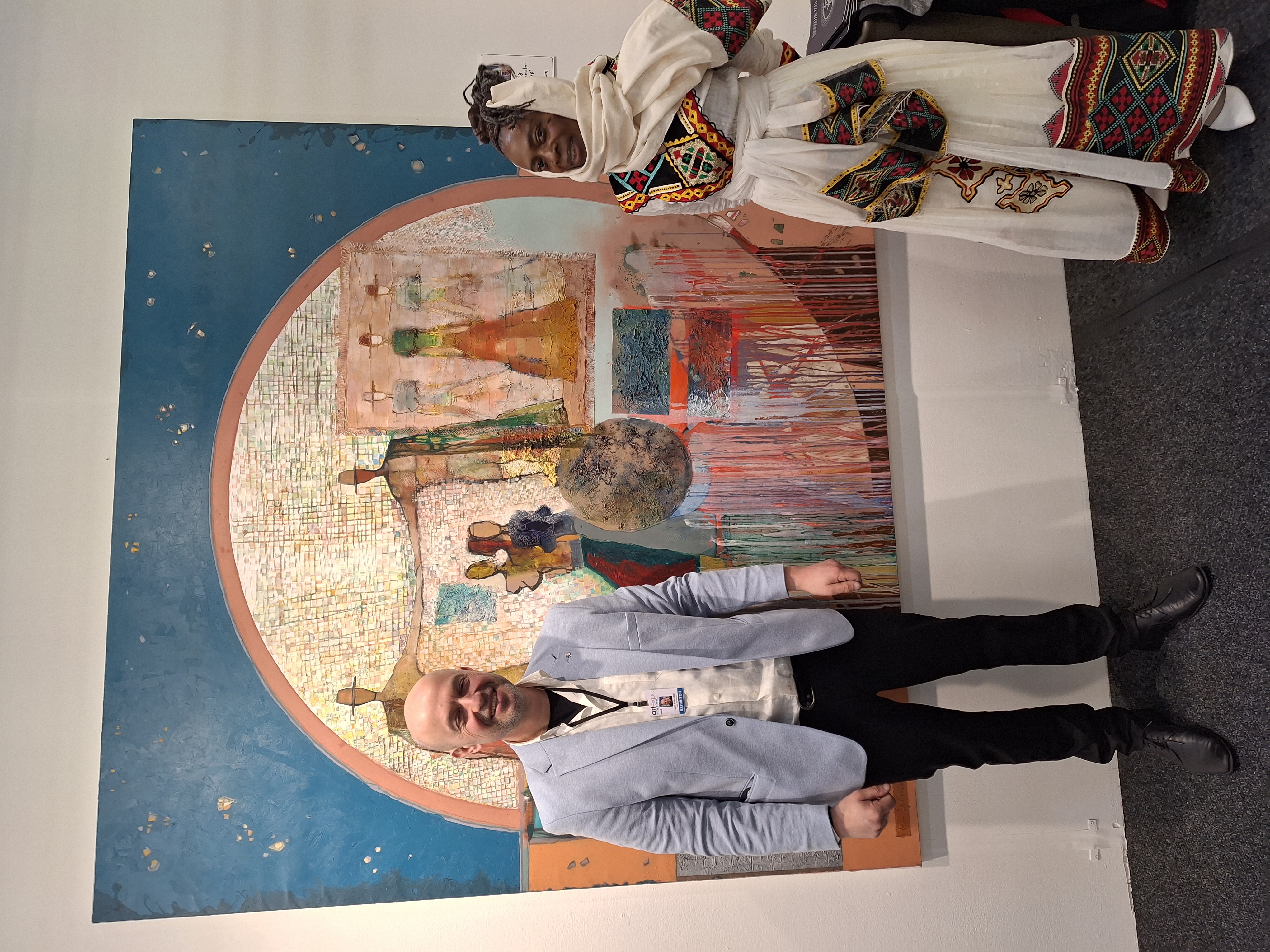 Иван Сабрутов - арт експедиция в Ню-Йорк традиционна снимка с фен 1